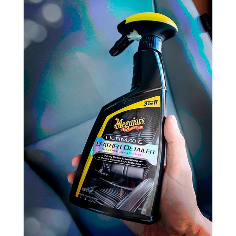 Meguiar's G201316EU Ultimate Leather Detailer 473 ml cleans, restores &