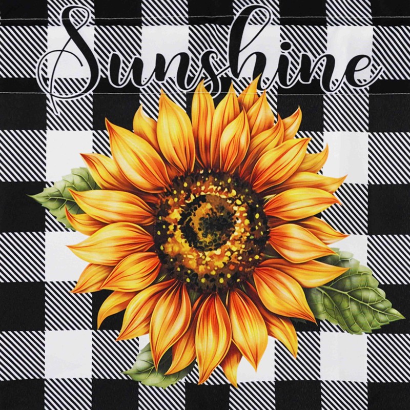 aiwkjdns 3 Piece Sunflower Kitchen Curtains and Valances Set for