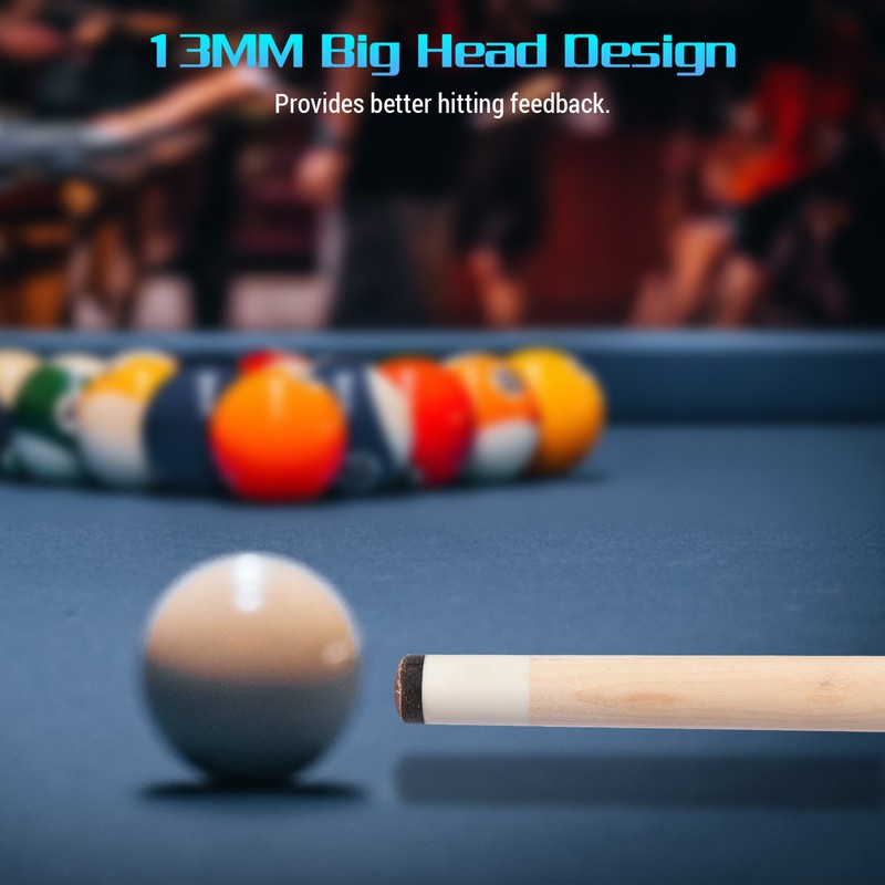 Pool Sticks 147cm / 57.9in Maple Fancy Nine-Ball Cue Double-Section Billiard