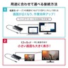 Sanwa Supply USB-DKM2BK Docking Station / Hub, USB Type-C Connection