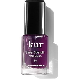 LONDONTOWN Sheer Strength Nail Blush - 2-in-1 Tinted Nail Hardener Strengthening Treatment With Jelly Finish, Concord, 0.40fl oz