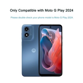 XYGCACO [2 PCS] Tempered Glass Screen Protector,Designed for Moto G Play 2024,Tempered Glass/Alignment Frame/Scratch Resistant/Only Cover Display Area