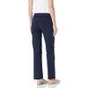 SLIM-SATION Women's Wide Band Pull-On Relaxed Leg Pant with Tummy