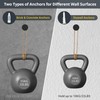 SAYAYO Black Coat Hooks Wall Mounted 4PCS Door Hooks for