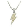 Lightning Bolt Pendant Necklace Hip Hop Inspired Jewelry for Men