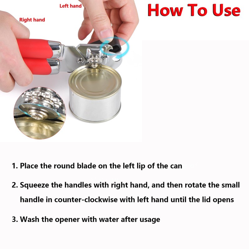 Left Handed Scissors, Kitchen Poultry Shears and Can Opener, Peeler