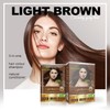 Herbishh Light Brown 3 in 1 Hair Dye Shampoo 500