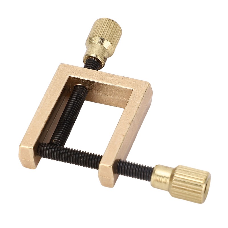 Violin Crack Clamp Double Screw Brass Square Clip Violin Fixing