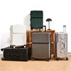 AIWEINY Zipperless Luggage, Polycarbonate Aluminum Hard Shell, Expandable Carry-On Suitcase