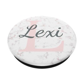 Lexi Name Rose Pink Marble White Grey Black