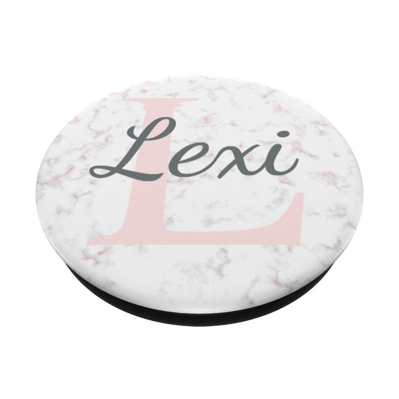 Lexi Name Rose Pink Marble White Grey Black