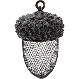TRIXIE 55416 Acorn Feeder Polyester Resin / Metal 700 ml / 14 × 22 cm Brown / White