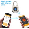 eGeeTouch 4th GEN. Outdoor Smart Padlock, Weatherproof, Rugged Design for