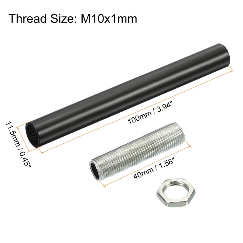 sourcing map Set of 2 Extension Rod Set M10 3.94