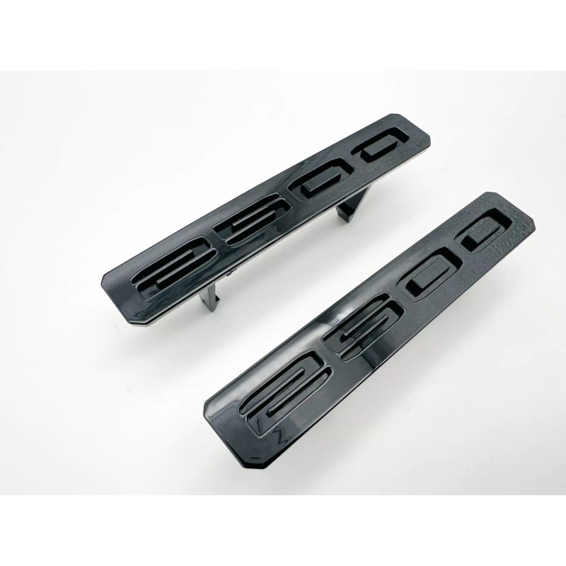Auto Gloss Black Front Bumper Fascia Fender 2500 Emblems 2024+