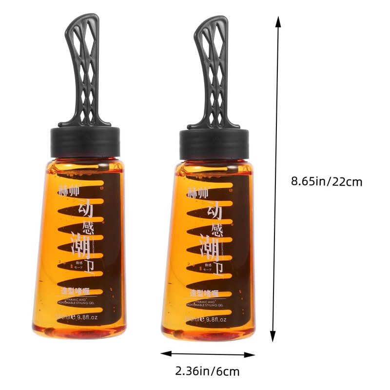 Healeved Men's Hair Gel Styling Gel Comb 2-in-1 Hair Gel