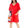 Mafalda 835Io-Gd/05507 Camisón Oversize, Rojo, Grande, Mujer