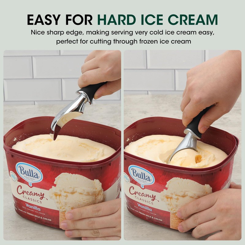 Beneno Heavy Duty Ice Cream Scoop - Upgraded Anti-Fracture Design,