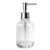UHEY HOME Glass Soap Dispenser Bathroom Kitchen11.8oz Refillable Liquid Soap