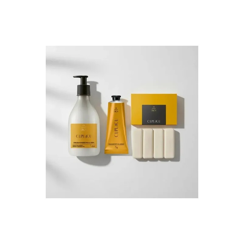 Kit Natura Ekos Cupuacu: Crema Corporal Y Manos Con Jabones