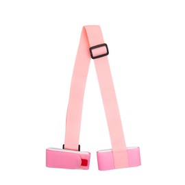 LinkWheres Women's Ski Carrier Strap, Pink Adjustable Shoulder Sling with EVA Padding, Lightweight Hand-Carry Ski Holder