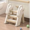 RIXET 3 Step Stool for Kids Toddler Ladder for Sink,