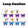 8PCS Butterfly Braids Hair Clips Butterfly Dreadlock Accessories Charms African