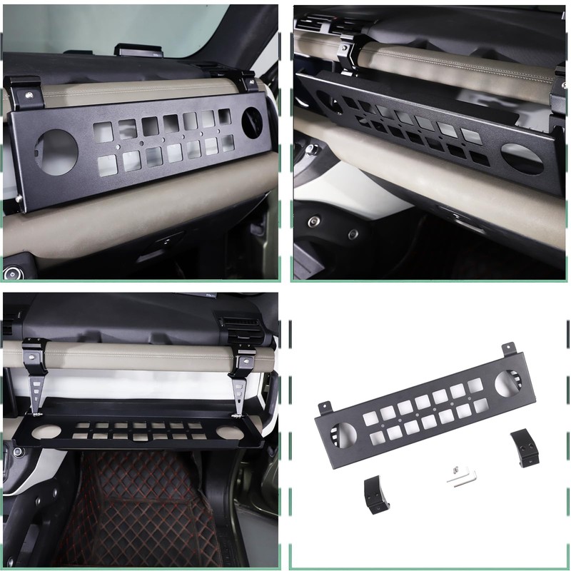 PIUGILH Co-Pilot Dashboard Storage Tray Rack Compatible with Land Rover