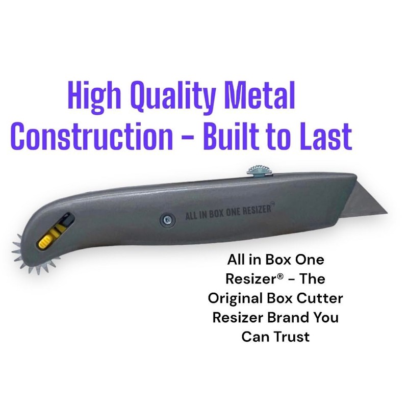 Box Resizer Tool with Scoring Wheel - Utility Knife Cardboard