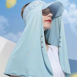 GOLOV.EJOY Cooling Long Neck & Shoulder Sun Visor Hat - UV Protection, Cooling Fabric for Golf, Hiking, Fishing, Camping, Outdoor Activities Cooling Sun Visor (Purple) 2ea