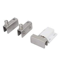 uxcell Cabinet Shower Door Pivot Hinges Magnetic Catch Latches Glass Clamps 2 Sets