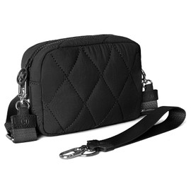 DOYOGI Small Crossbody Bags for Women,Duffle Bag for Travel, Lightweight Single shoulder bag with Adjustable Strap, Wristlet bags for women (Black)