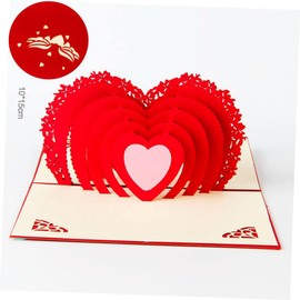 Operitacx 2st Valentine's Day Card Greeting Cards Wedding Valentine's Greetings Card For Wedding Anniversary Birthday Cards All For Anniversary Card Birthday Card High Heart Redemption Cards On