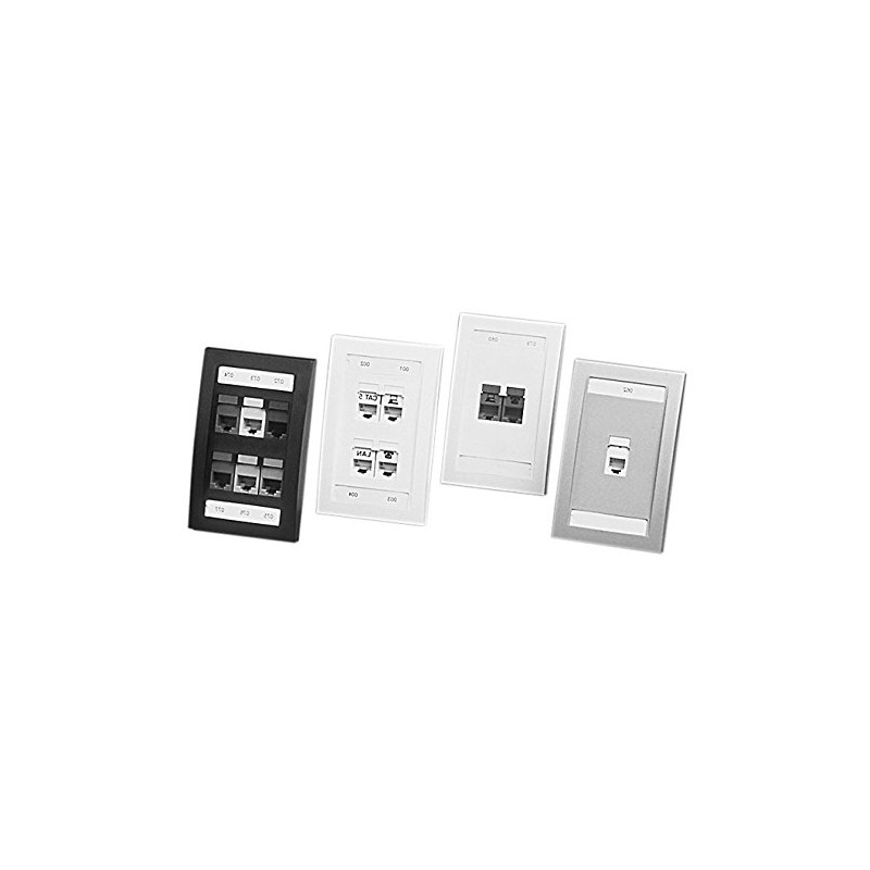 Panduit CFPE1WHY 1-Gang 1-Port placa frontal, color blanco