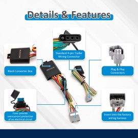 XM For 2020-2025 Toyota Highlander - Trailer Tow Light Wiring Harness Connector
