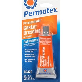Permatex 85420 Permashield Fuel Resistant Gasket Dressing & Sealant, 2 oz Tube (Pack of 6)