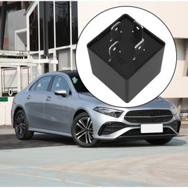 EMSea 1 Piece 12V Flasher Relay 4 Pin Turn Signal Relay LED Flasher Relay 150W LED Electronic Flashing Unit for Car Motorcycle (30.5mm)