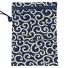 Maruzen Wallet, Alabesque, Made in Japan, Navy, Approx. 6.9 x