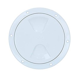 145mm Round Inspection Hatch Waterproof Cover IPX6 White 115mm Cut Out