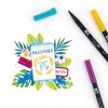 Tombow 56189 Dual Brush Pen Art Markers, Tropical, 10-Pack. Blendable,
