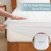 Twin Size Waterproof Mattress Protector Rayon from Bamboo Fitted Quilted