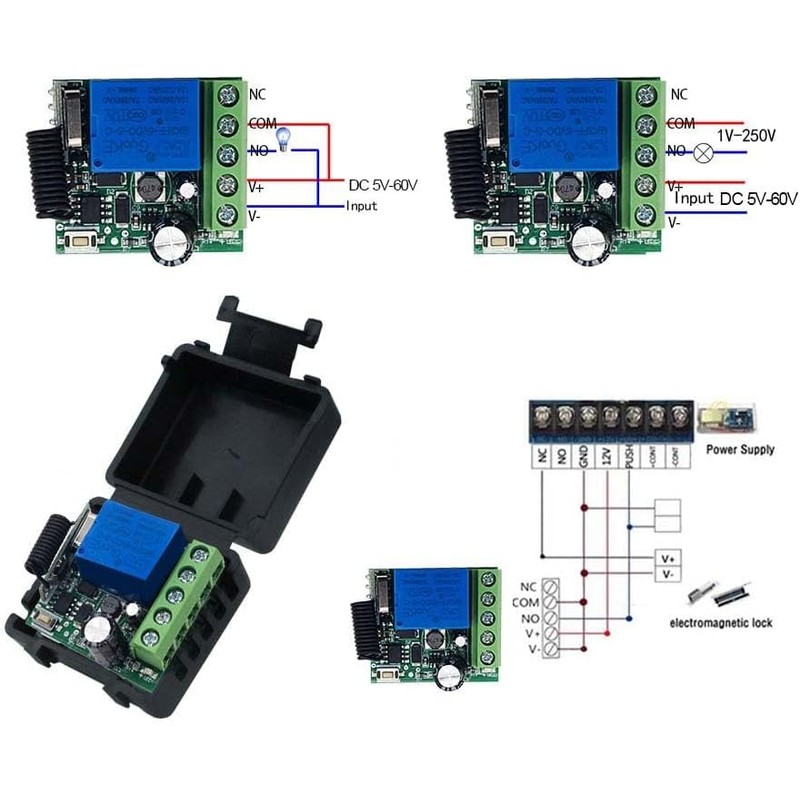 QIACHIP 433 MHz DC 5 V 6 V 12 V