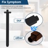 Ceiling Mounted Arm With Flange, Black Ceiling Shower Arm 12