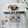24 Pcs Press on Nails Short Almond Nail Tips,YEFIUO Fake