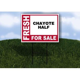 CHAYOTE HALF Fresh For Sale Pink 1 Double Sided 18x24 in Yard Road Sign w/stand