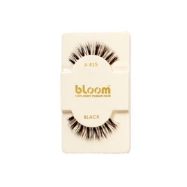 12 Pestañas de Cabello Natural Remy BLOOM modelo 415