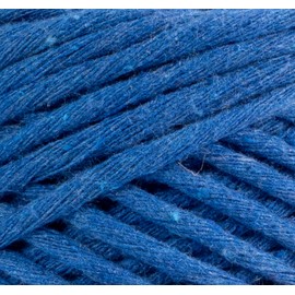 4mm Single Strand Macrame Cord Rope 82 Yards, Colored Macrame Rope, Cotton Rope Macrame Yarn, Colorful Cotton Craft Cord for Wall Hanging, Plant Hangers, Crafts, Knitting (Royal Blue, 4mm 2 Skein)