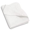 (White) - MONOBLANKS Cotton Baby Quilt Personlized Monogram Lightweight Embossed