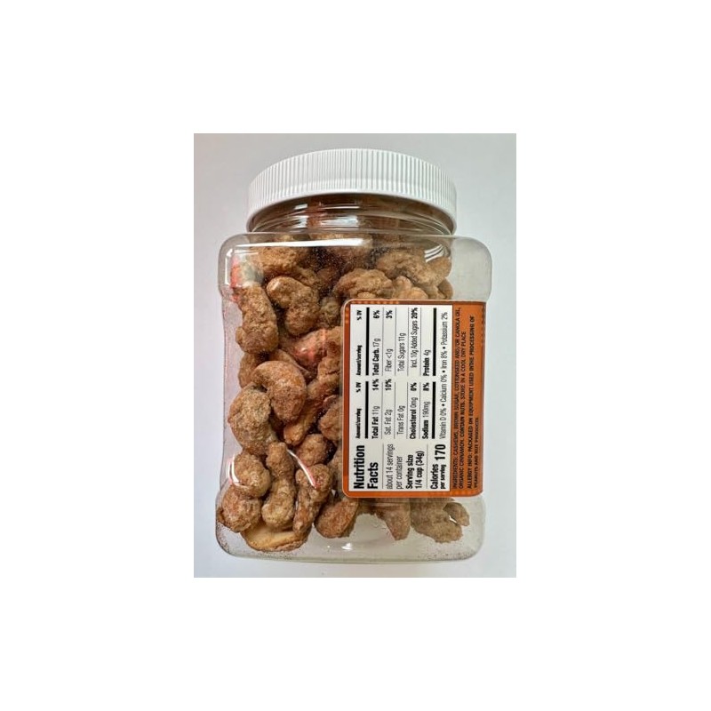 Alimentec Caramelized Cashew Nuts with Cinnamon 16 Oz | Gourmet