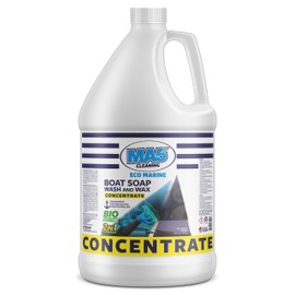 MA5x Eco-Marine Boat Soap Wash and Wax Concentrate | Biodegradable Formula | Heavy Duty and Fast Acting Boat Cleaner | Gallon | Pack of 1